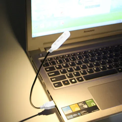 

Portable Flexible USB LED Reading Lamp, Eye Protection, Mini Night Light for Notebook, Computer, PC, Laptops, Table Desk Lamp