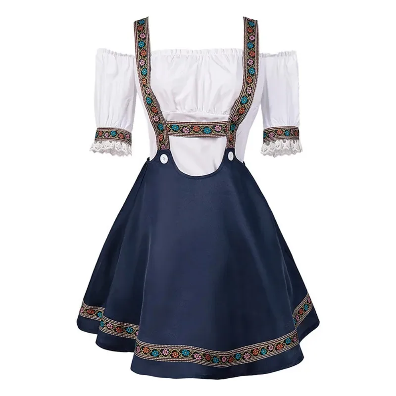 ss23Oktoberfest Cosplay Kostüm Kleid Schürze Komplette Sets für Frauen Mädchen Uniform Bier Festival Halloween Karneval Kleidung Roleplay