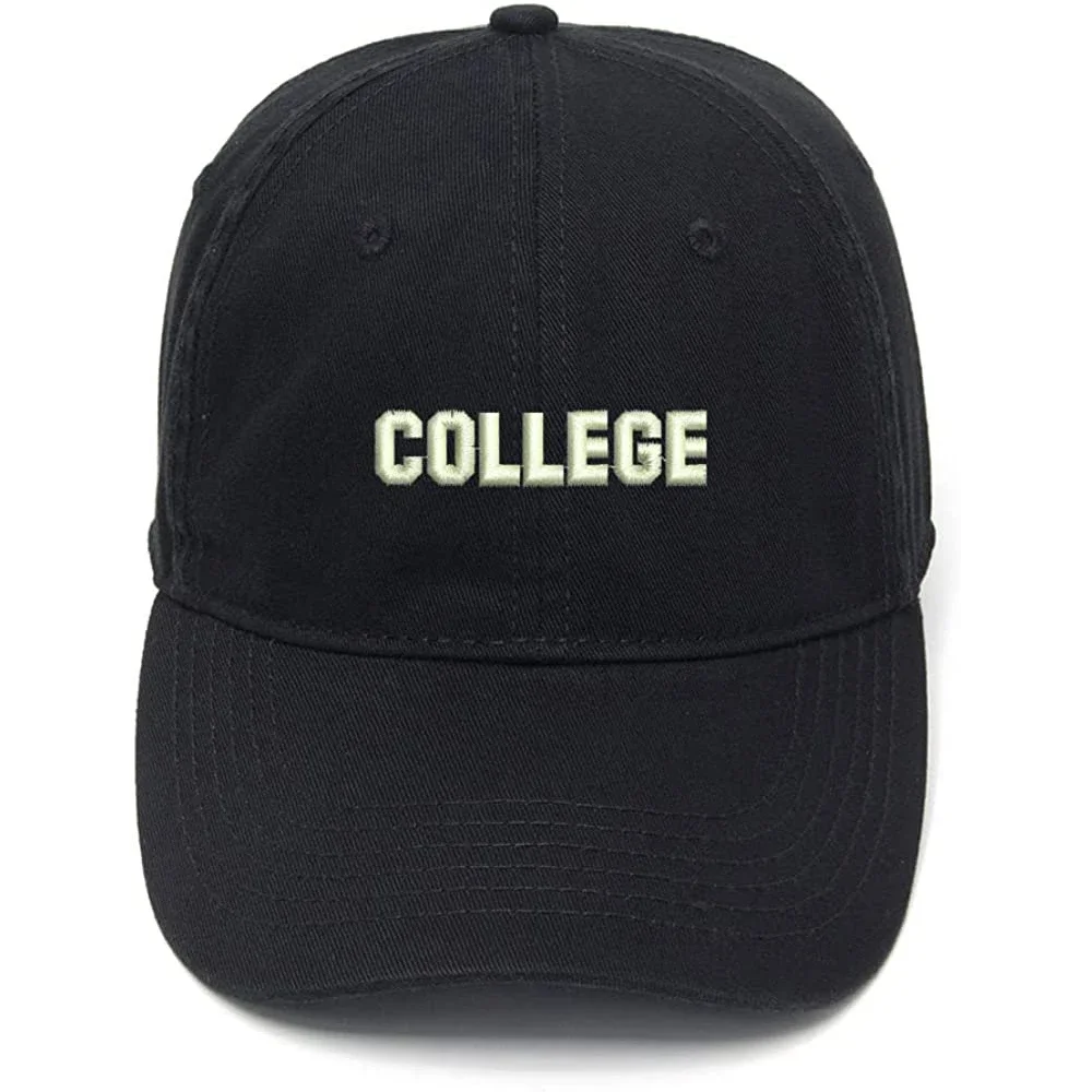 

Lyprerazy Men's Baseball Cap College Embroidery Hat Cotton Embroidered Casual Baseball Caps