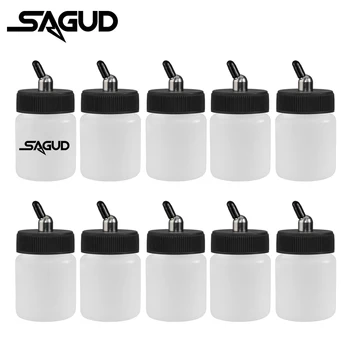 SAGUD Airbrush-kit met compressor, inclusief 3 airbrushs 0,2 mm 0,3 mm 0,8 mm en airbrush-accessoires reinigingsset