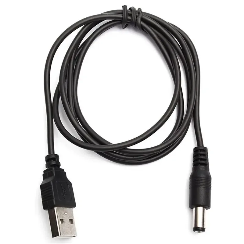 

1M USB Port To 5.5 x 2.1mm 5V DC Barrel Jack Power Cable Connector For Small Electronics Devices Promotion Hot