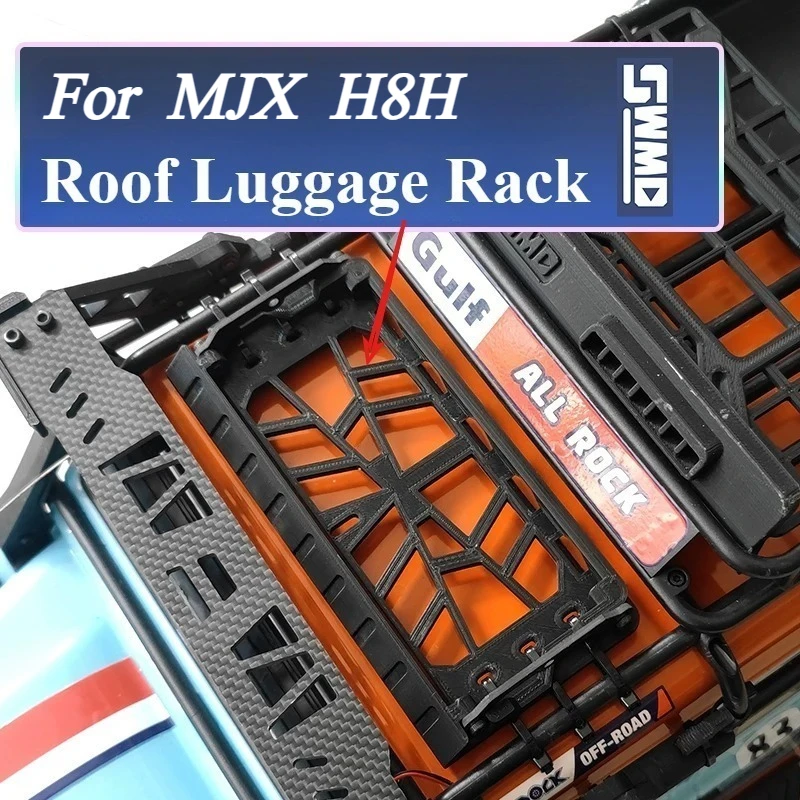 RC Crawler Mini Roof Luggage Rack For MJX H8H 1/8 Scale Off-Road Car Expand Storage Remote Control Vehicle Styling Upgrade Parts