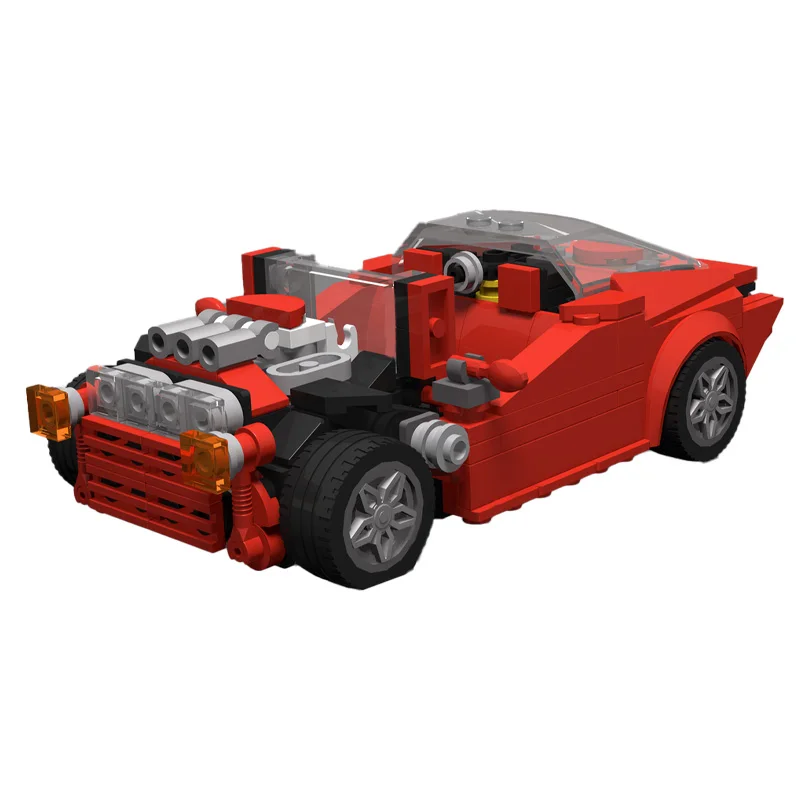 

Лидер продаж, 257 шт., знаменитый красный скоростной спортивный автомобиль, модульные строительные блоки, модель для образования детей, сделай сам, сборная игрушка, подарки на Рождество и день рождения