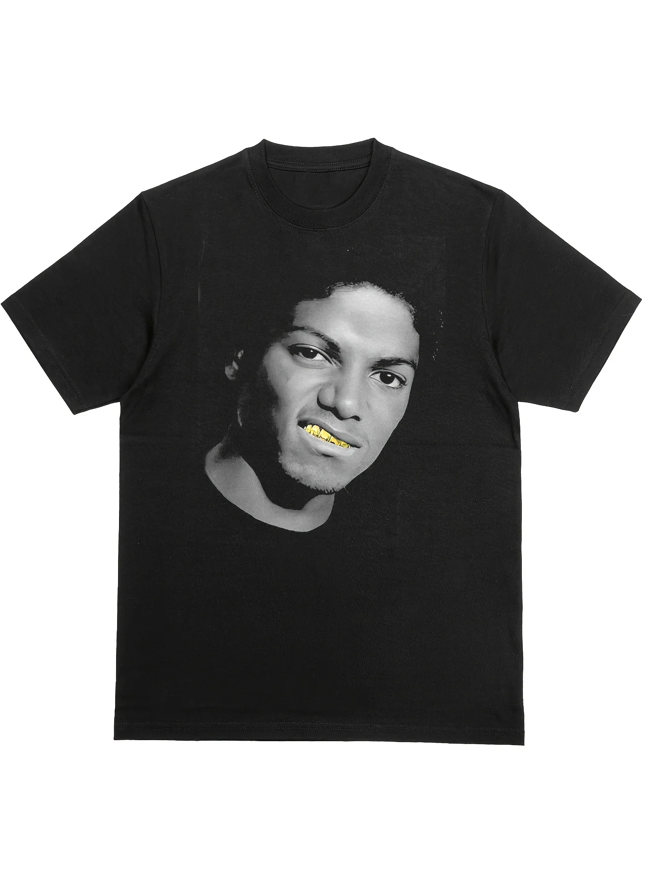 

2025-26 New Michael Jackson American Men's and Women's Loose Cotton Direct Spray Summer Loose Short Sleeve Oversized T-shirt