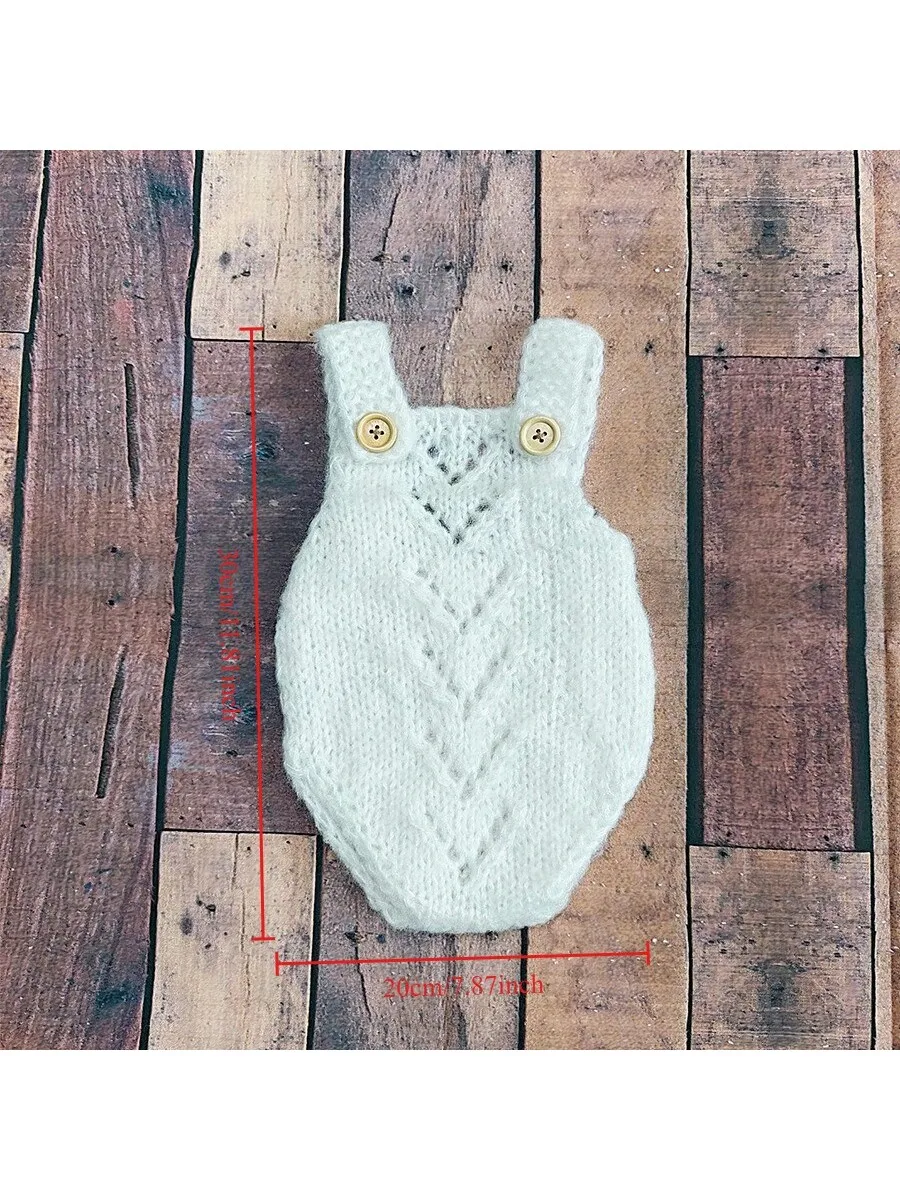 Accesorios de fotografía recién nacido, traje de mono para bebé, niño y niña, pelele de punto suave, Adorable, adecuado para sesiones de fotos en estudio o en casa