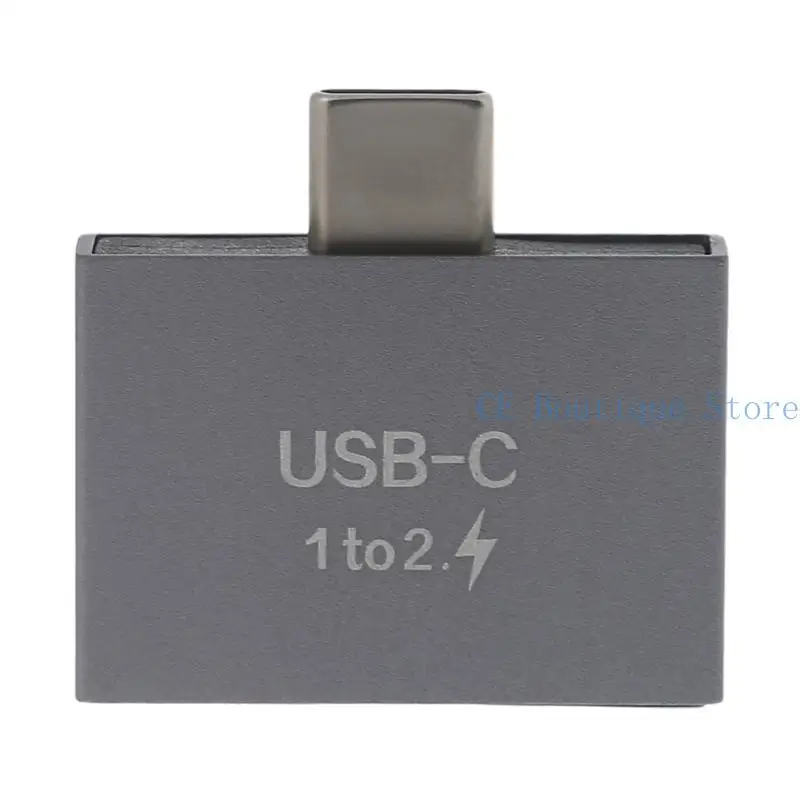 652F USB C nam đến Dual USB C chia bộ phụ nữ cho USB C PD Bộ sạc PowerBank Laptop