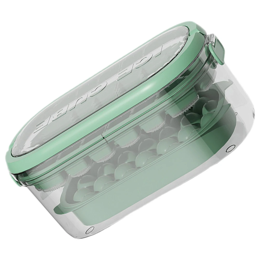

Silicone Cube Mold With Lid Storage Bin Easy Release Stackable Tray Odor Resistant Container For Drinks Desserts Ice Cube Maker