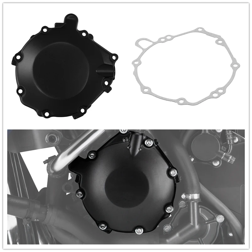 Black Left Engine Stator Cover Crankcase For Honda CB1000R 2011-2024 CBR1000RR 2004-2007 Motorcycle Accessories
