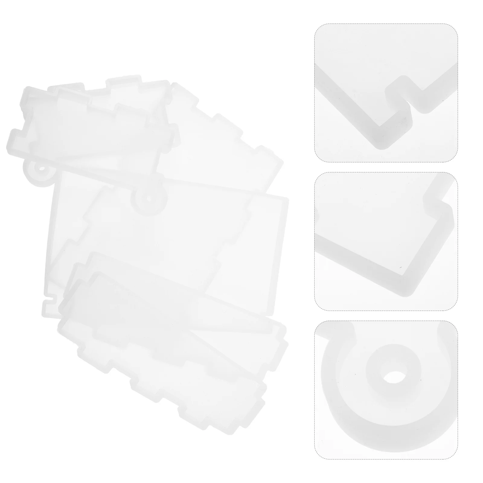 

6Pcs Storage Box Mold Silicone Material DIY Easy Operate Practical Resin Crystal Epoxy Mold for Handmade Jewelry Organizer Craft