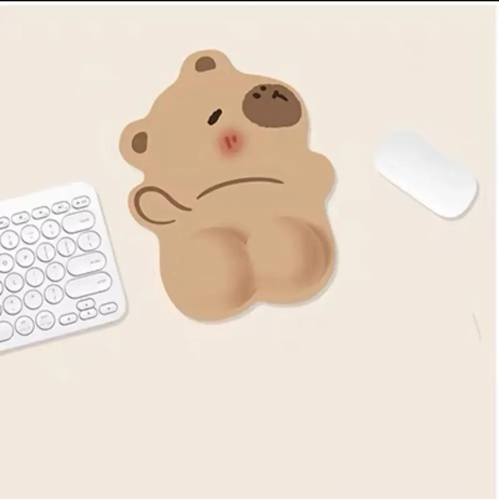 Moda bonito capivara mouse pad suporte de mão descanso de pulso gaming mouse pad ergonômico antiderrapante panda mousepad
