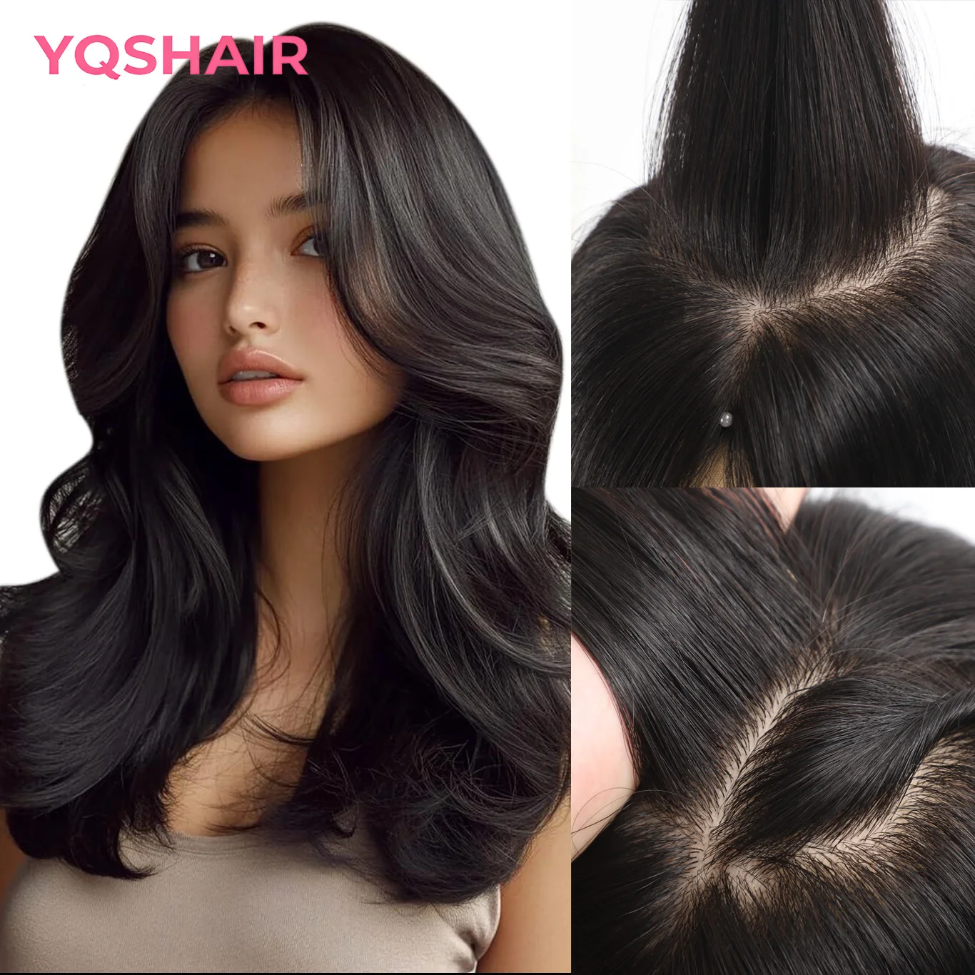 

Шелковая основа 6*6, полностью кружевной парик из 100% натуральных человеческих волос с детской линией роста, с челкой, предварительно выщипанный, прямой, из волос Remy, без клея, для женщин