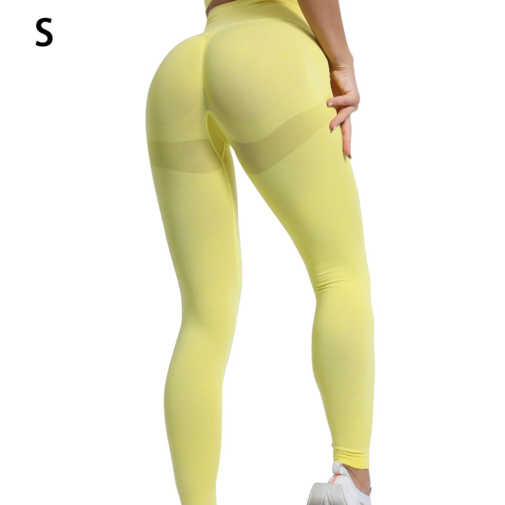 

Эластичные леггинсы для йоги с высокой талией, спортивные брюки для фитнеса, женские брюки, ткань L