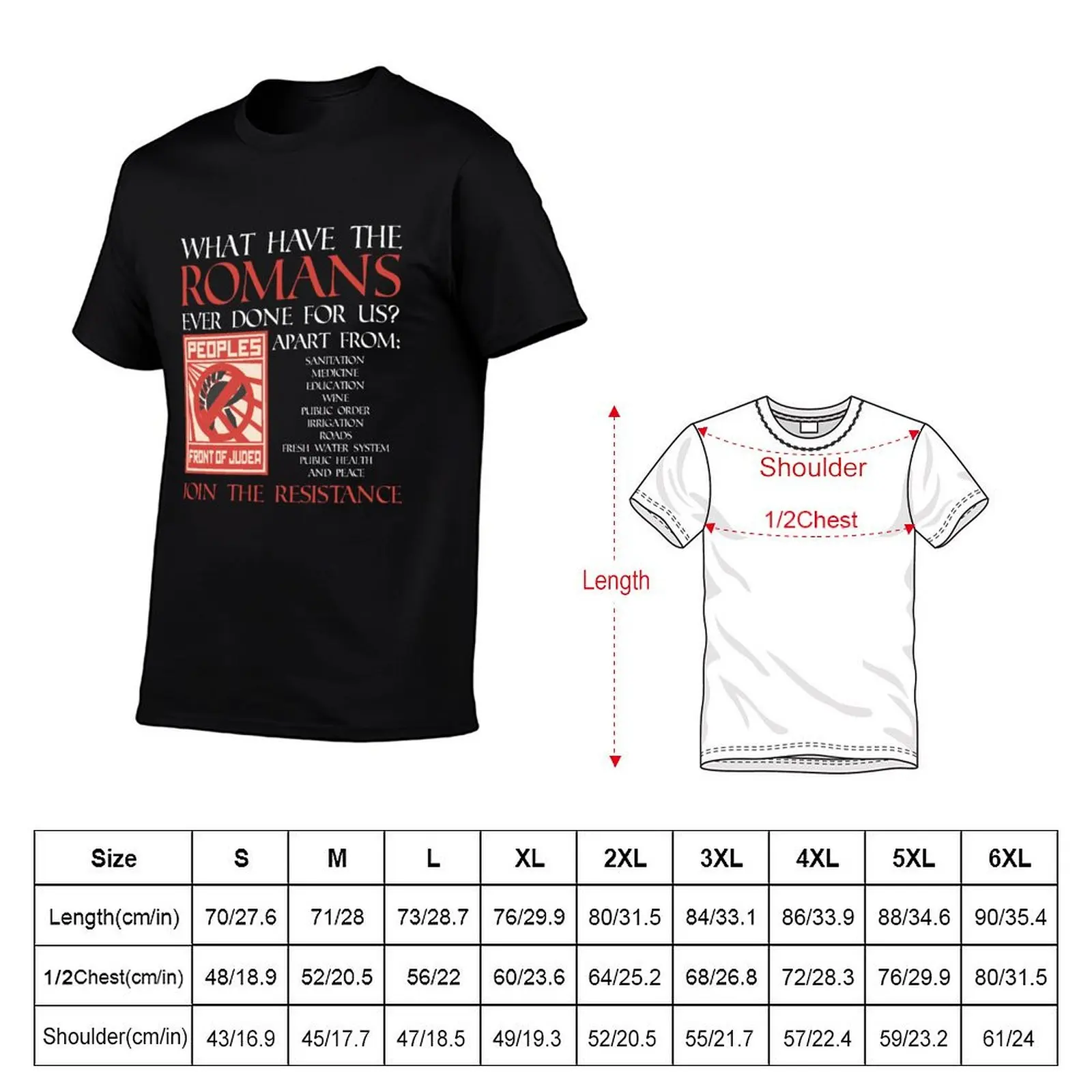 What have the Romans ever done for us? T-Shirt Holiday Casual Short Sleeve Top