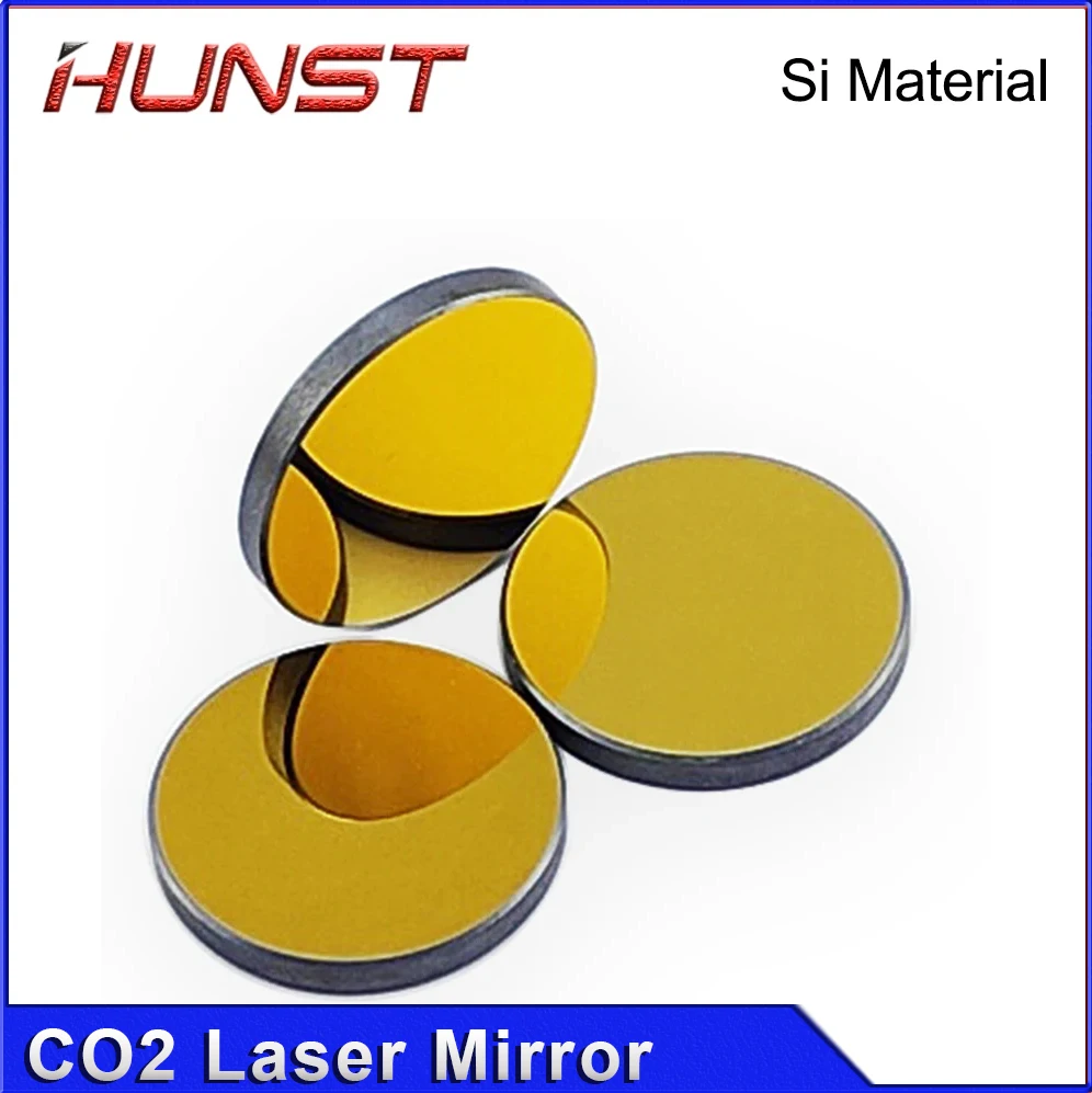 HUNST Co2 Laser Si specchi riflettenti per incisore Laser lenti riflettenti in silicone placcato oro Dia. 20 25 30mm