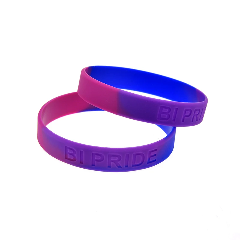 1 Stück Segmentiertes Silikon-Armband mit Farbdruck und geprägtem Logo, 5 Ausführungen – Detail 3