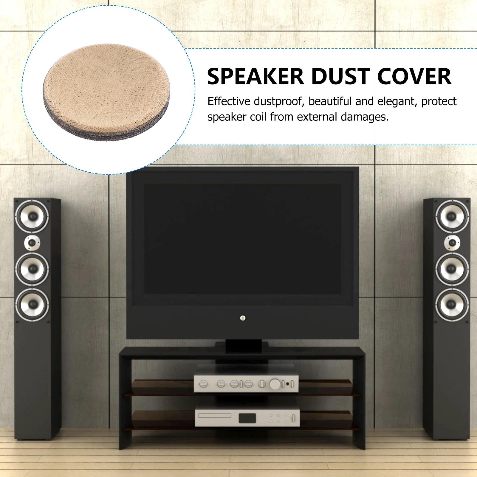 

6pcs Subwoofer Dome Speaker Caps Replacement Dustproof Coil Cover For Loudspeaker Protection Flexible Speaker Supply