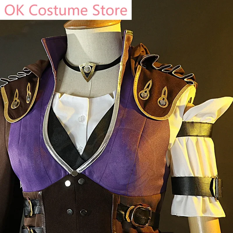 أزياء كوسبلاي جيم غامضة كايتلين التأثيرية لعبة كوس غامضة كوس غامضة كايتلين زي وشعر مستعار كوسبلاي