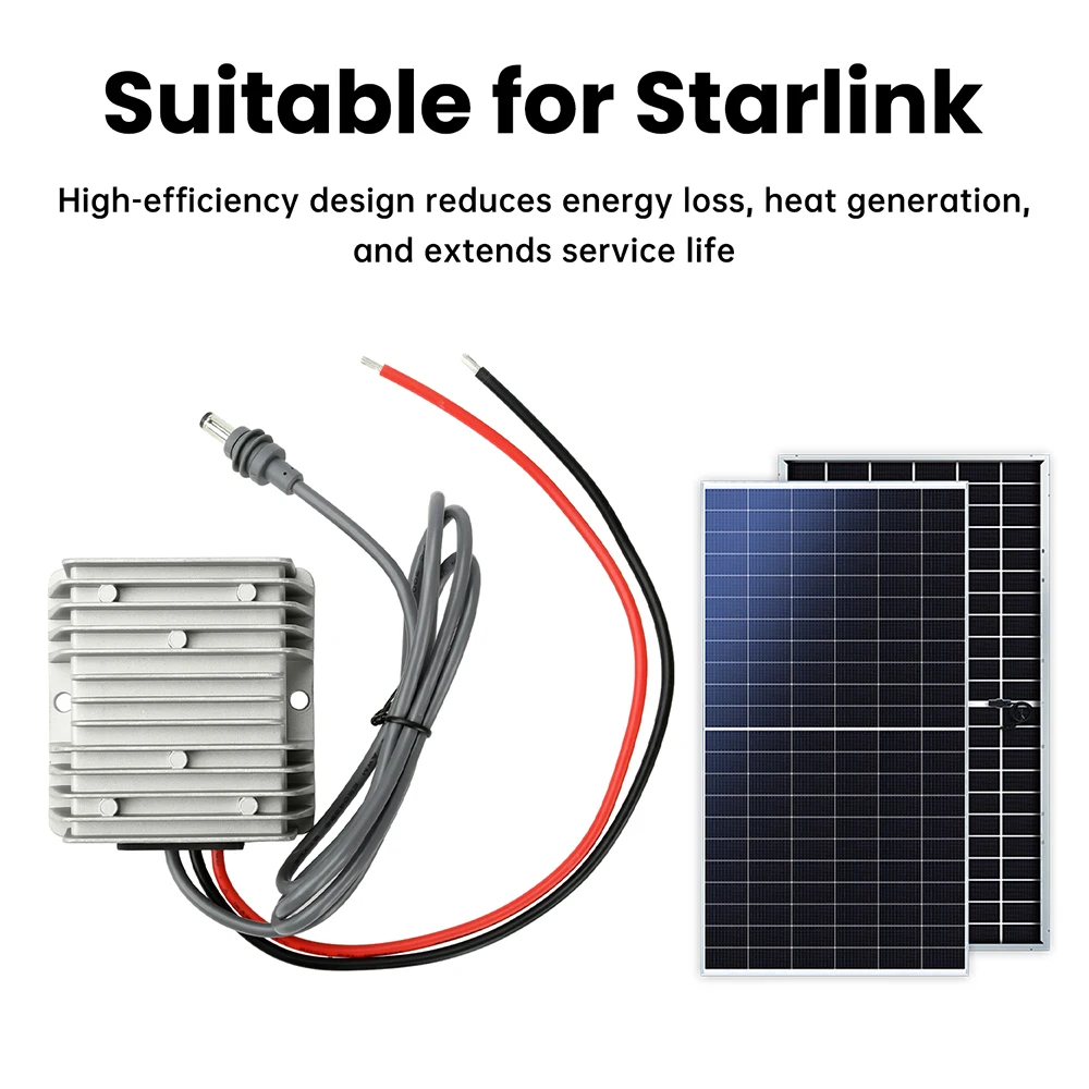 Power Supply Adapter 12/24V to 57V 4.5A DC Booster Power Module IP67 Waterproof Step Up Converter for Starlink Gen3 Router Car image 6
