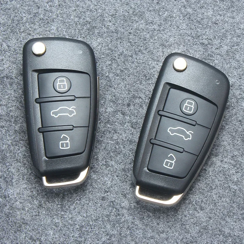 Car Key Conversion Case Remote Control 3 Buttons Remote Control For Audi A2 A3 A4 A6 A6L A8 S5 Q7 TT A3 (8P1) 2006 2007 HAA HU66