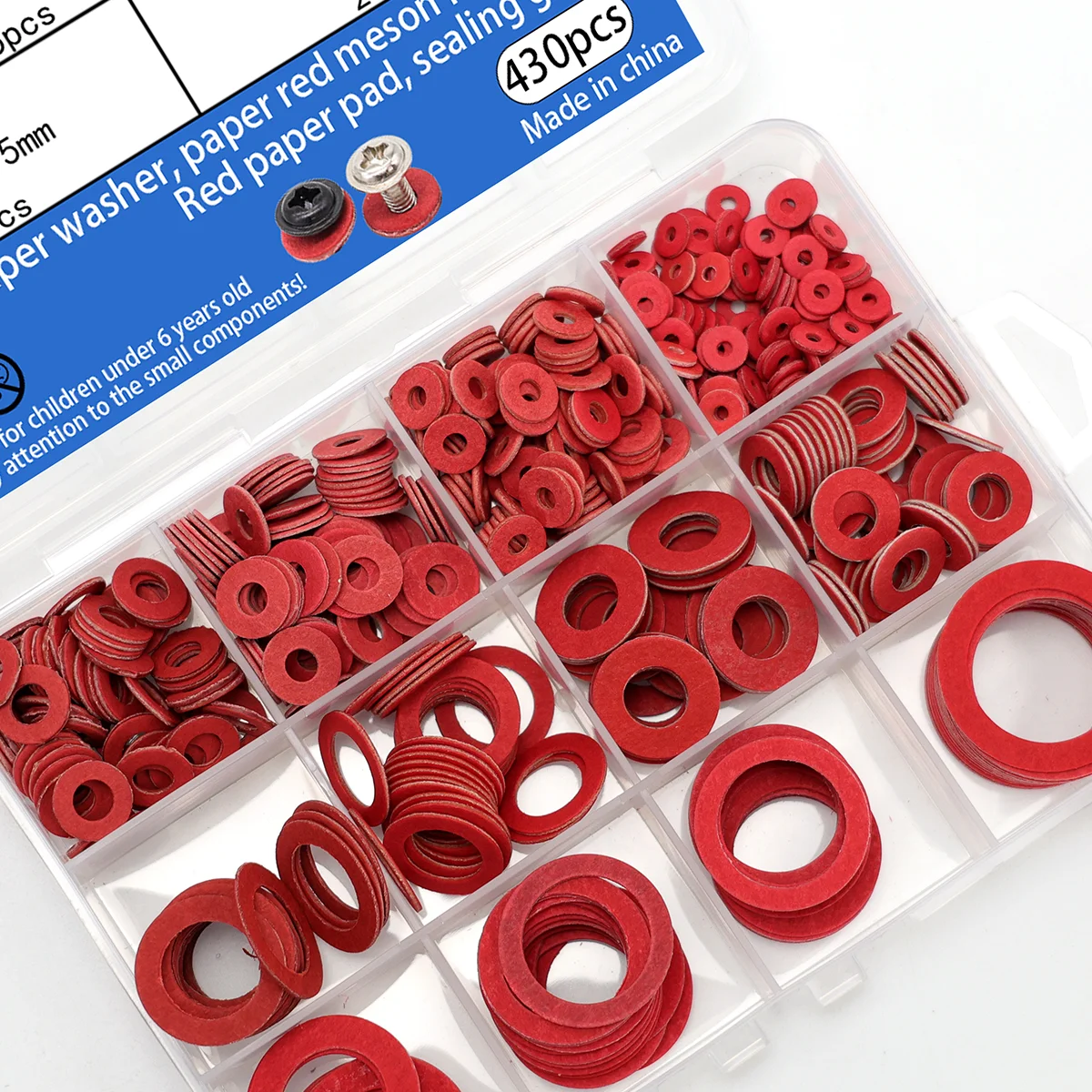 430PC Gasket, Red Steel Paper Flat Gasket, Red Cardboard Gasket, Red Spacer, Red Flat Gasket, Sealing Gasket