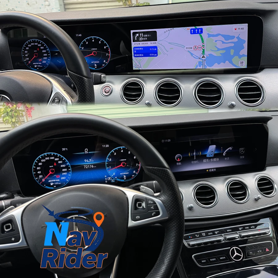 12.3inch Screen Android AutoCarplay GPS Stereo For Mercedes Benz E E200 E300 W213 NTG5.0 NTG5.5 2012-2019 Multimedia Player