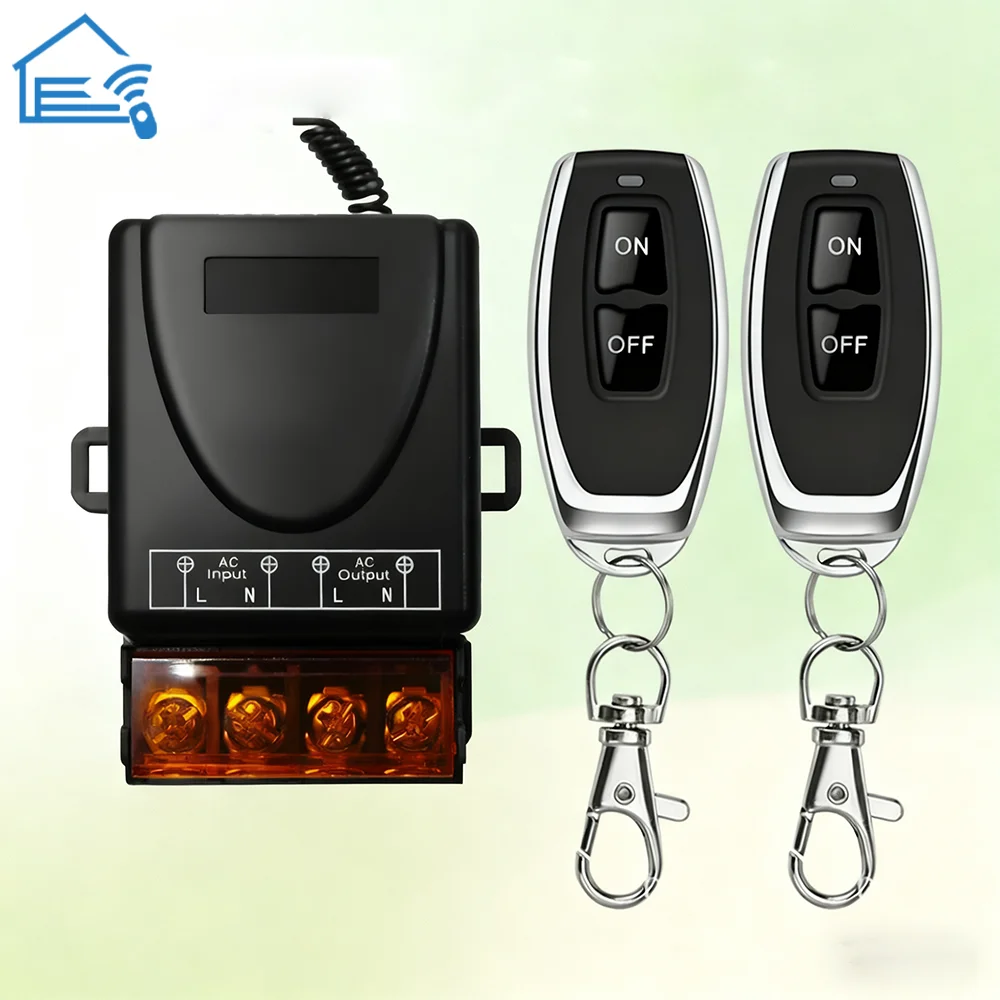 433Mhz Remote Control Switch AC220V 10A Hign Power On off Remote Control Transmitter for Water Pump Motor LED/Electric Applianc