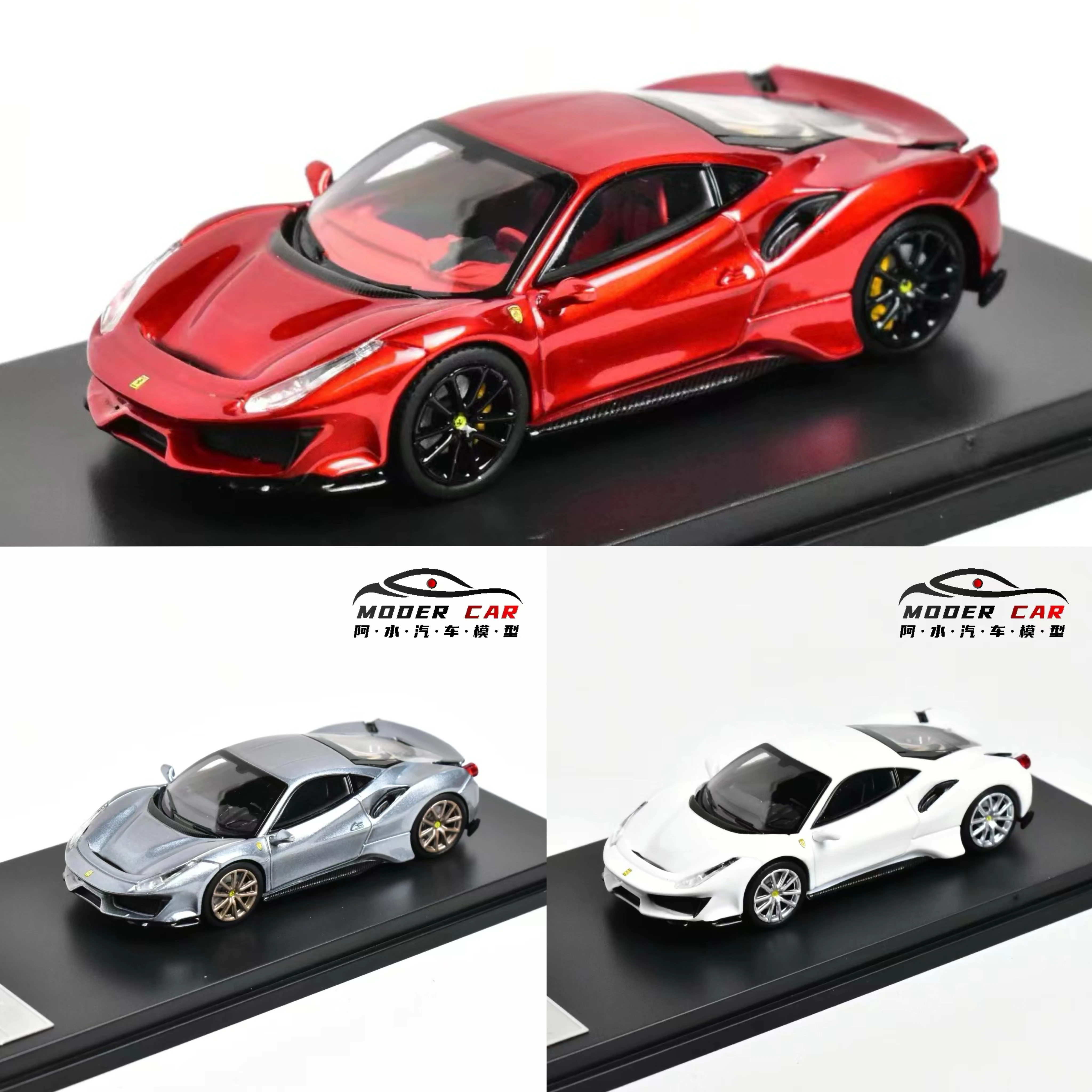 

ichilan model 1:64 Novitec 488 Pista Diecast Model Car