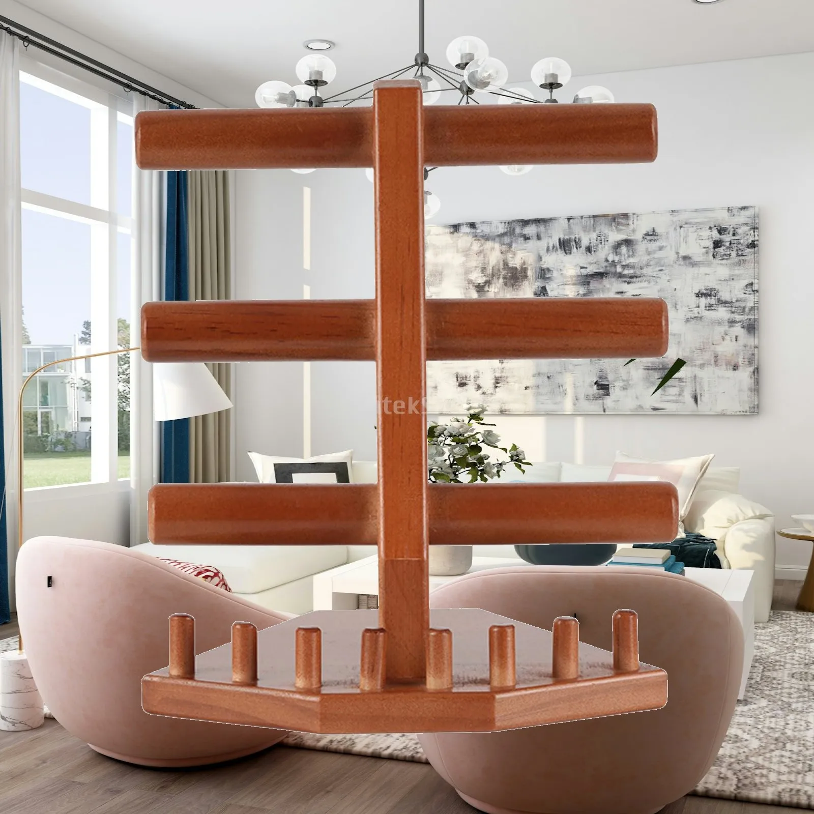 

Bracelet Display Stand for Selling Desktop Portable Wood Decorative Organizer Jewelry Stand for Lady Store Dressing Room