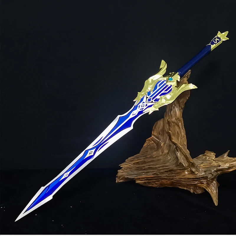 

Replica Genshin Impact Sword, Song of Broken Pines, Two-hands Sword, Steel Sword, Cosplay Props, Ornament, Great Sword