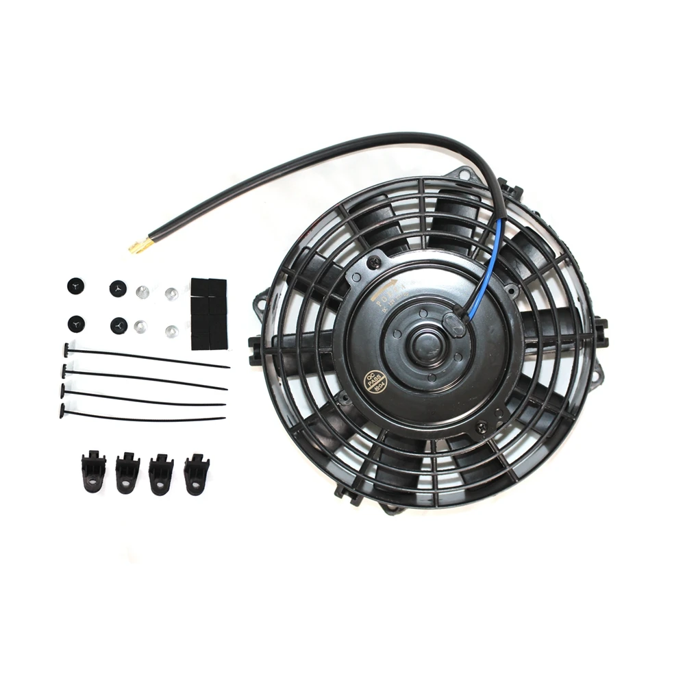 Automobile air conditioner cooling electronic fan,condenser fan 8,9,10,12,14 inches,80W  12v/24V