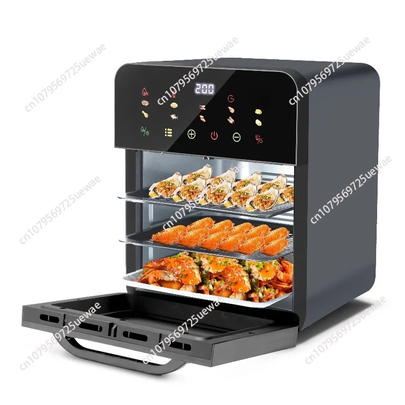 kitchen appliances airfryers with Dual Heating, Preheat and Broil Functions