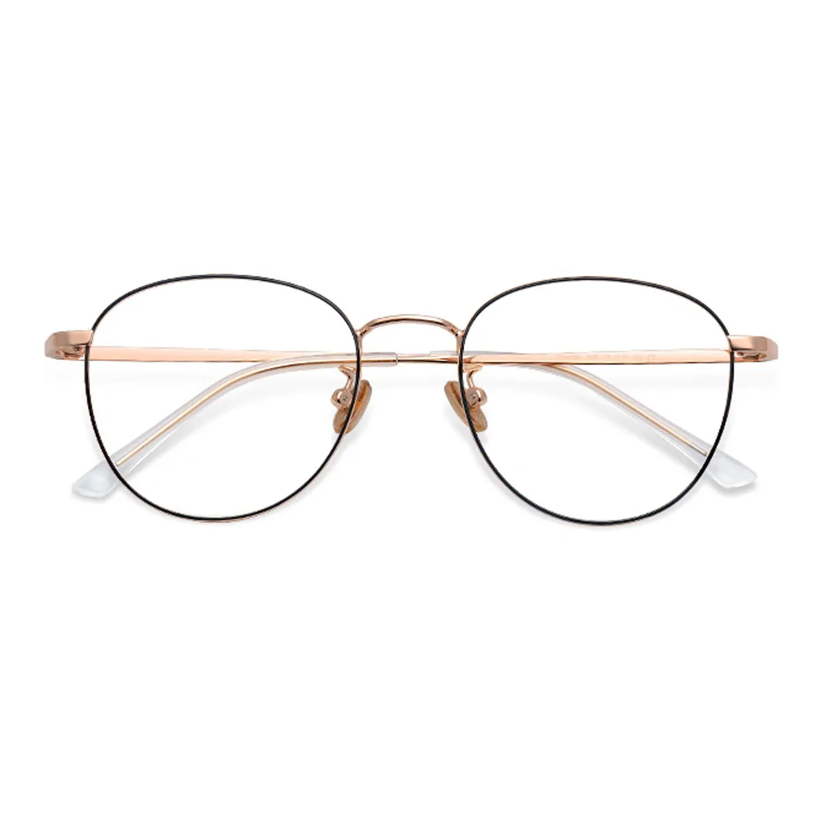 Kacamata Logam Bulat Retro FYTOO: Gaya Minimalis, Bingkai Ringan, Nyaman Dipakai untuk Tampilan Sehari-hari & Trendi 1505HMJ