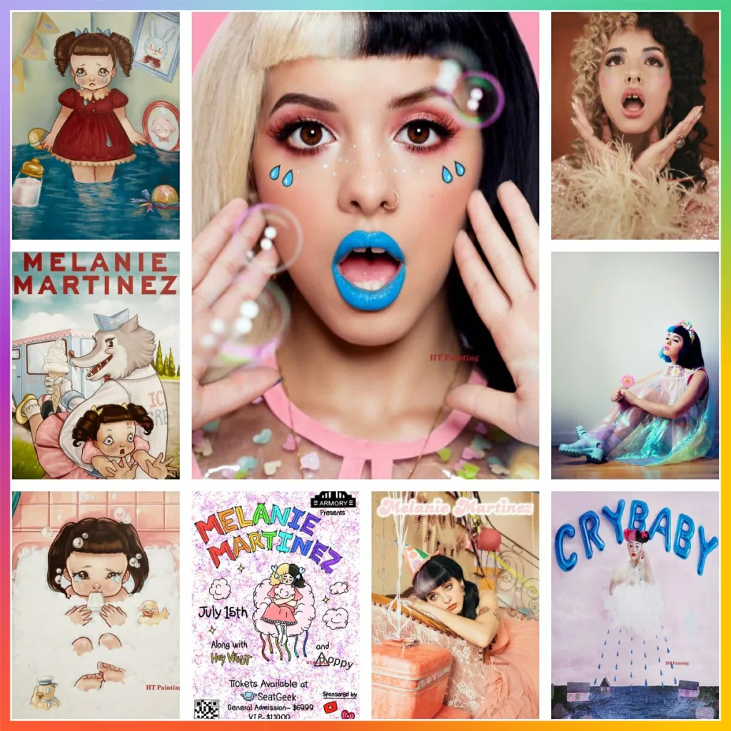 Melanie Martinez Sänger Crybaby 5d DIY Kunst Diamant Malerei Puzzle voller Kreuz stich Mosaik Stickerei Garten Dekor Erwachsenen Geschenk