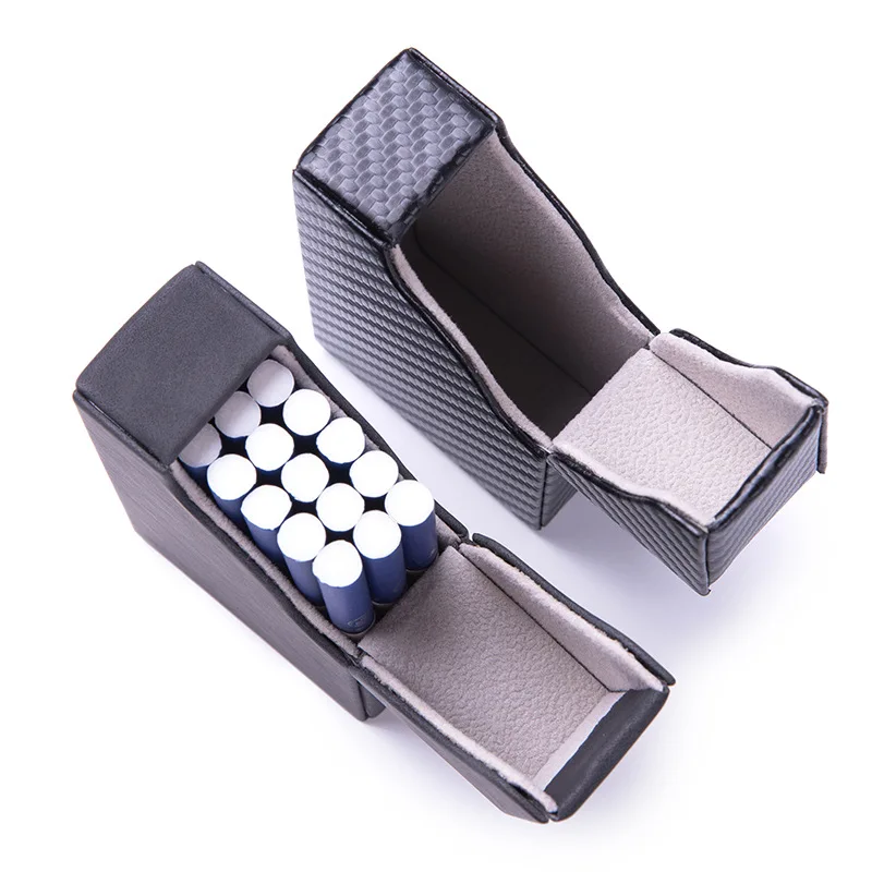 PU Leather Cigarette Case For Tobacco Storage Box Holder For Holding Up To 20 Cigar Protective Cover Lighter Sleeve Gadgets