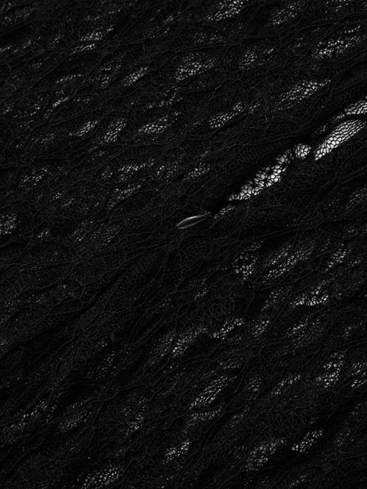 FDYOUI Sexy Hollow Out Mesh Jumpsuits Vrouwen Lange Mouw Een Stuk Party Overalls Nachtclub Outfit Zwart Wijn Rode Dame Bodysuit