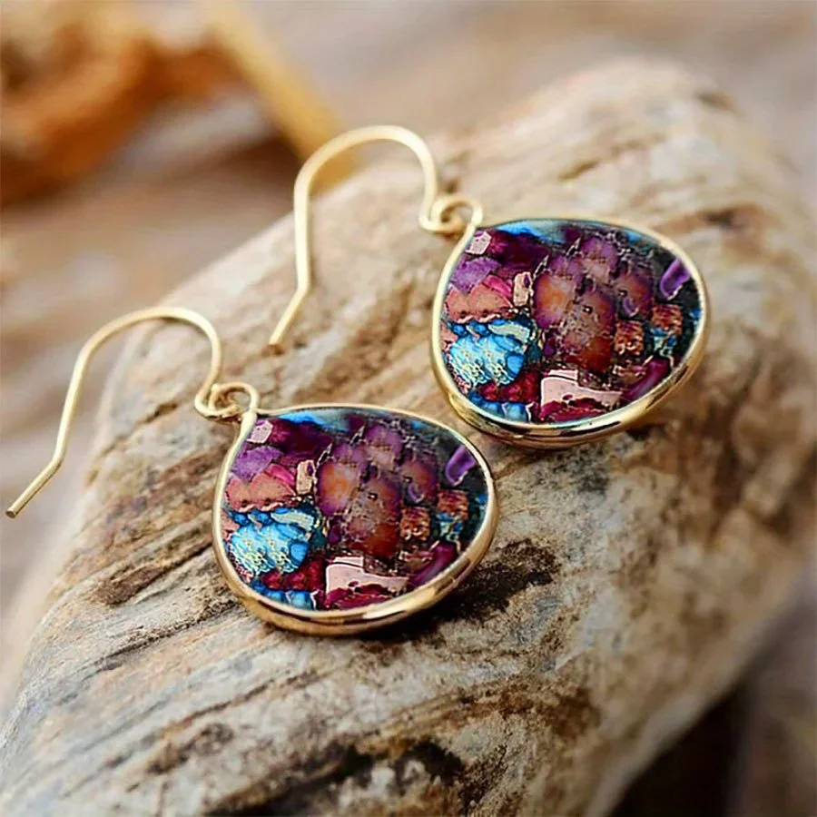 Fashion Bohemian Earring Imitation Turquoise Earring Earrings for Women Vintage Earrings Jewelry Perfect Gift To Lover Friend