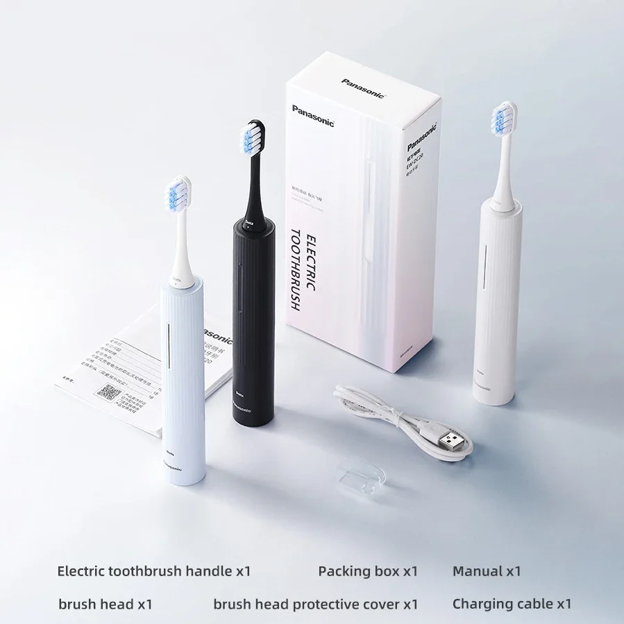 Panasonic Electric Toothbrush Unisex 5 Modes Rechargeable IPX7 Waterproof Body Dupont Bristles Home Electric Toothbrush