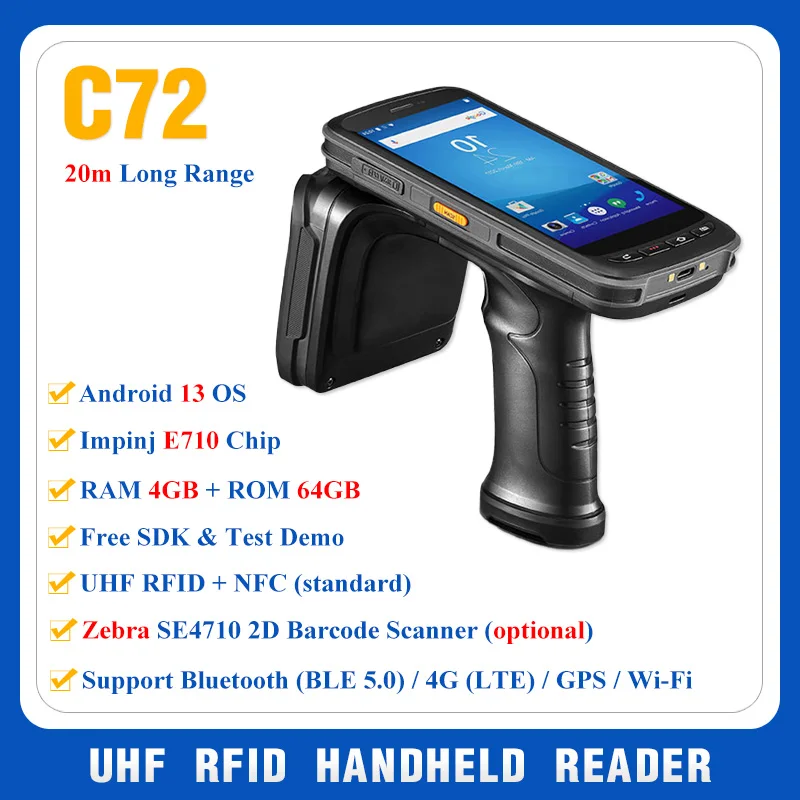 مراجعة وتحليل جهاز قارئ البطاقات C72 من شركة Chainway: مراجعة شاملة لجهاز قارئ RFID عالي الأداء