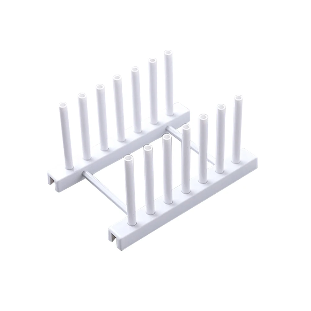 

Dish Rack Drying Drainer for Kitchen Counter Adjustable Bakeware Simple White Color Space Saving Storage Solution