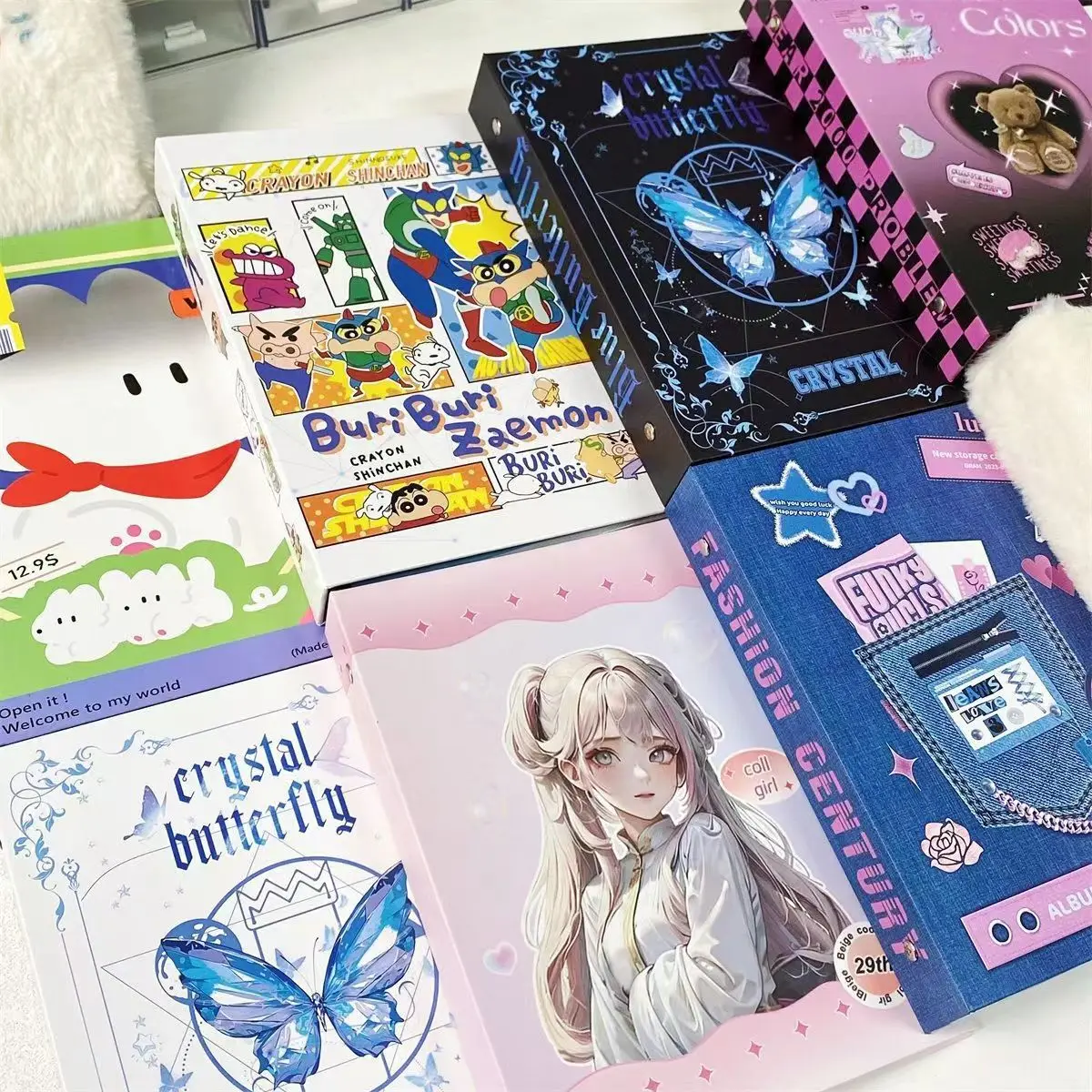 A5 Hardcover Binder Idol Photocards Kpop Photo Album Cards Storage Book Cute Koose-leaf Collect Book Korea School Stationery