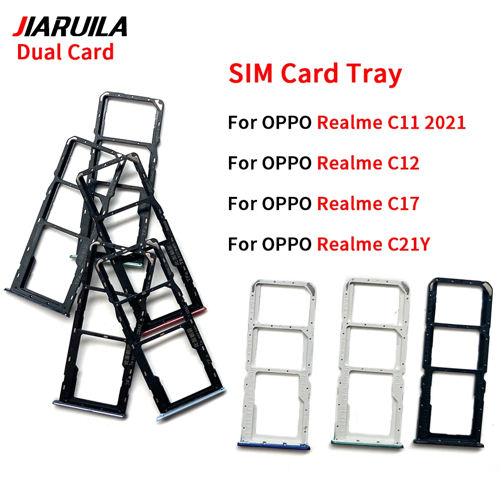 10Pcs SIM Card Adapter Drawer Compatible For Oppo For Realme Sim Card Reader SIM Card Tray Holder Slot C12 C17 C21Y C11 2021