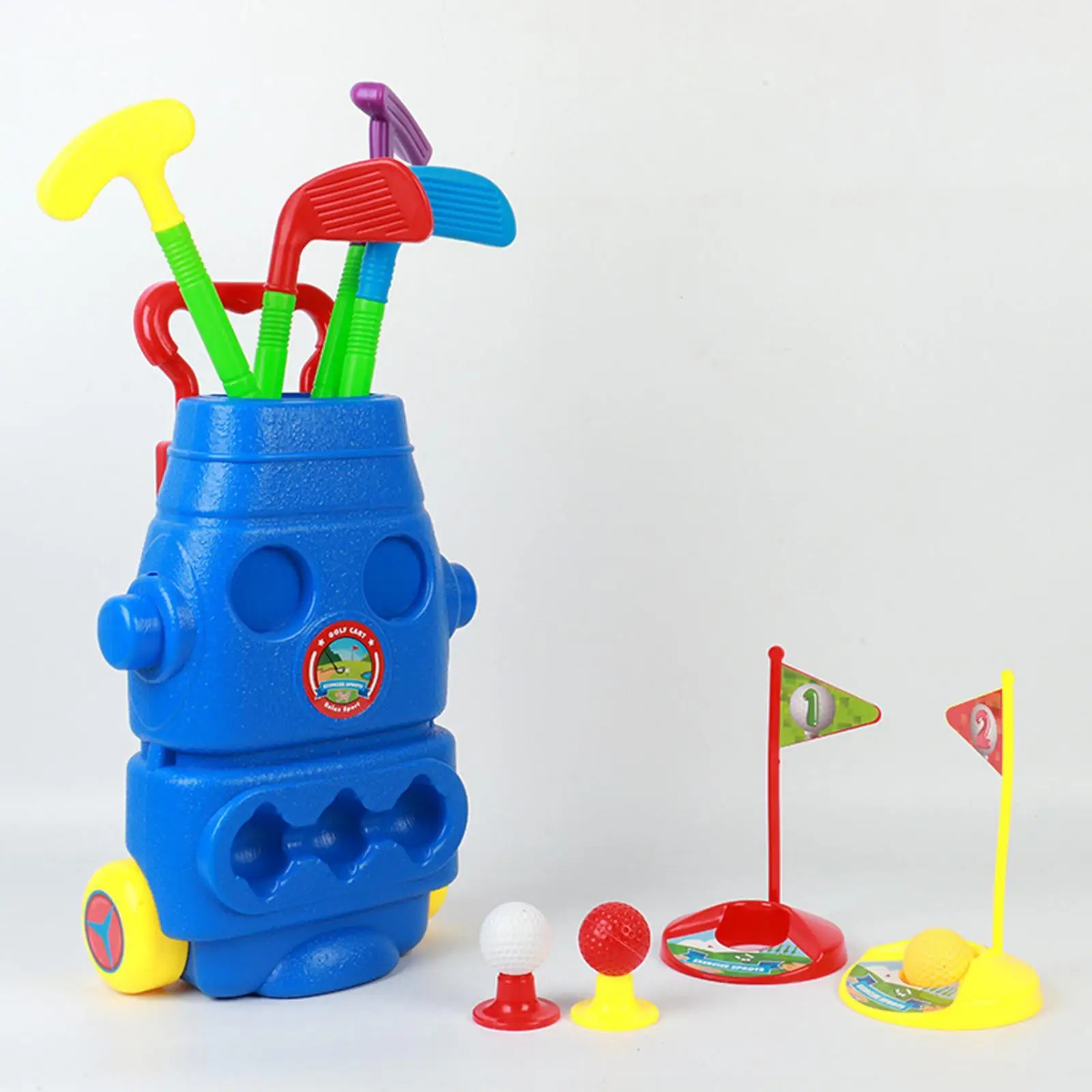 Kids Golf Set Portable Parent Child Interactive Toy Kids Golf Clubs for Kids Children Toddlers Boys Girls 3 4 5 6 7 8 Years Old