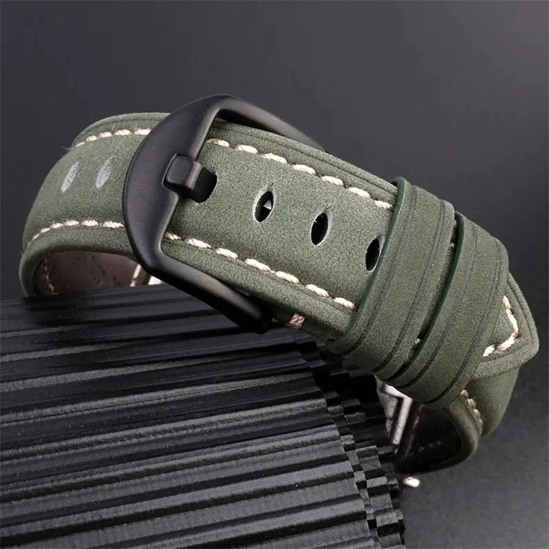 20mm  Frosted Genuine Leather Strap Suitable for Omega MoonSwatch Quick Release  Fashion Waterproof Sports Watch Accessories