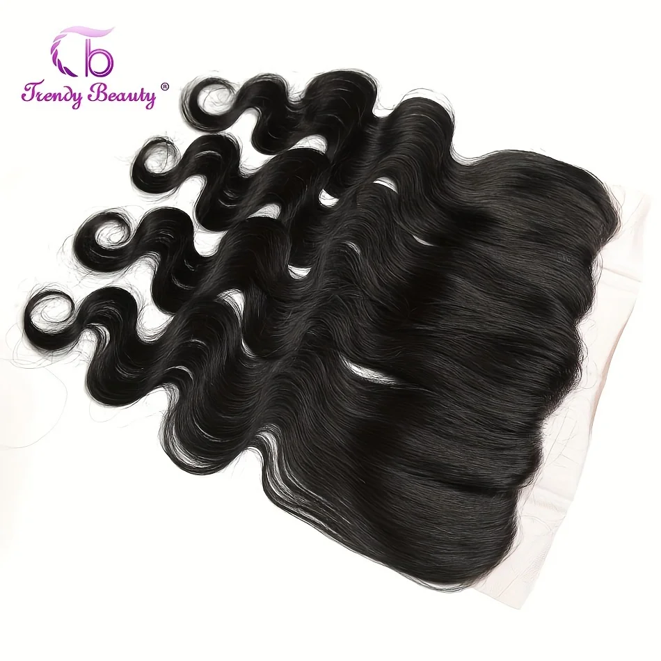 Gelombang Tubuh 13X4 Renda Frontal 100% Rambut Manusia Pra Dipetik Transparan Renda Frontal 100% Rambut Manusia Brasil Renda Frontal