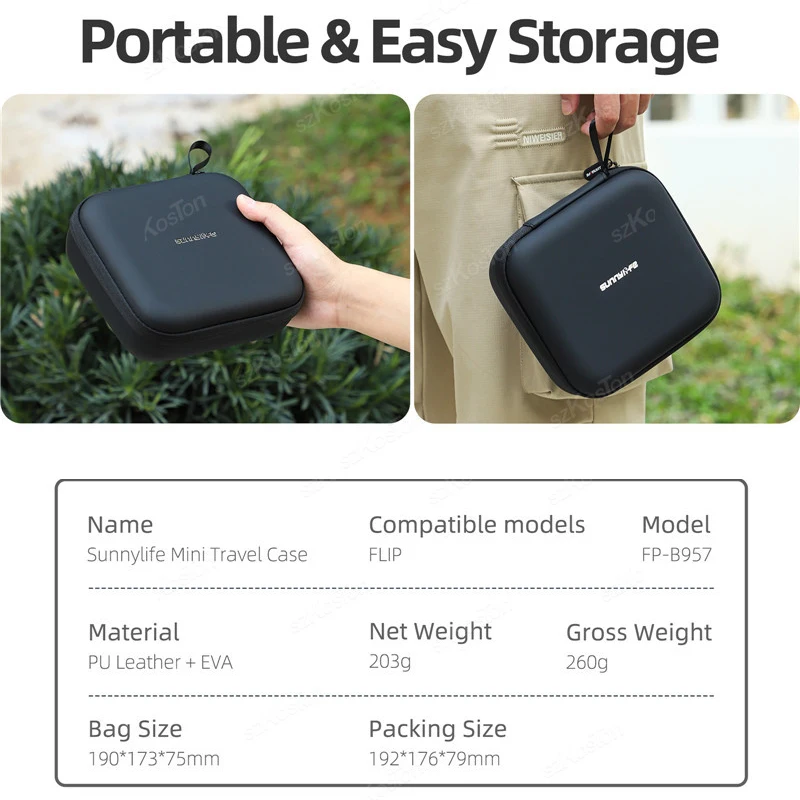 Storage Bag For DJI Flip Organizer Protective Sleeve Case Portable Carrying Box Case Handbag For DJI Flip Accessories