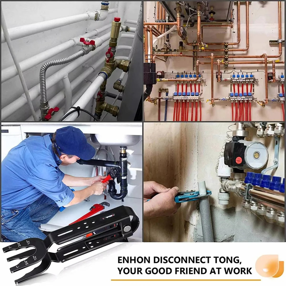 Popular_Disconnect Tong الحجم 1/2 بوصة 3/4 بوصة 1 بوصة أداة إزالة الصواميل