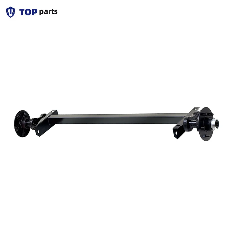 RV Boat Trailer Axle Mobile Home Light Camper Utility Box Trailer Axle 5000 lb Painting Galvanized No Braking Axle Kits