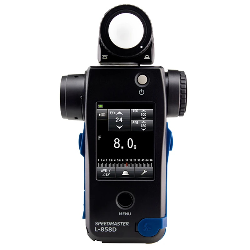 L 858D light meter, measuring high-speed synchronization, flash, duration