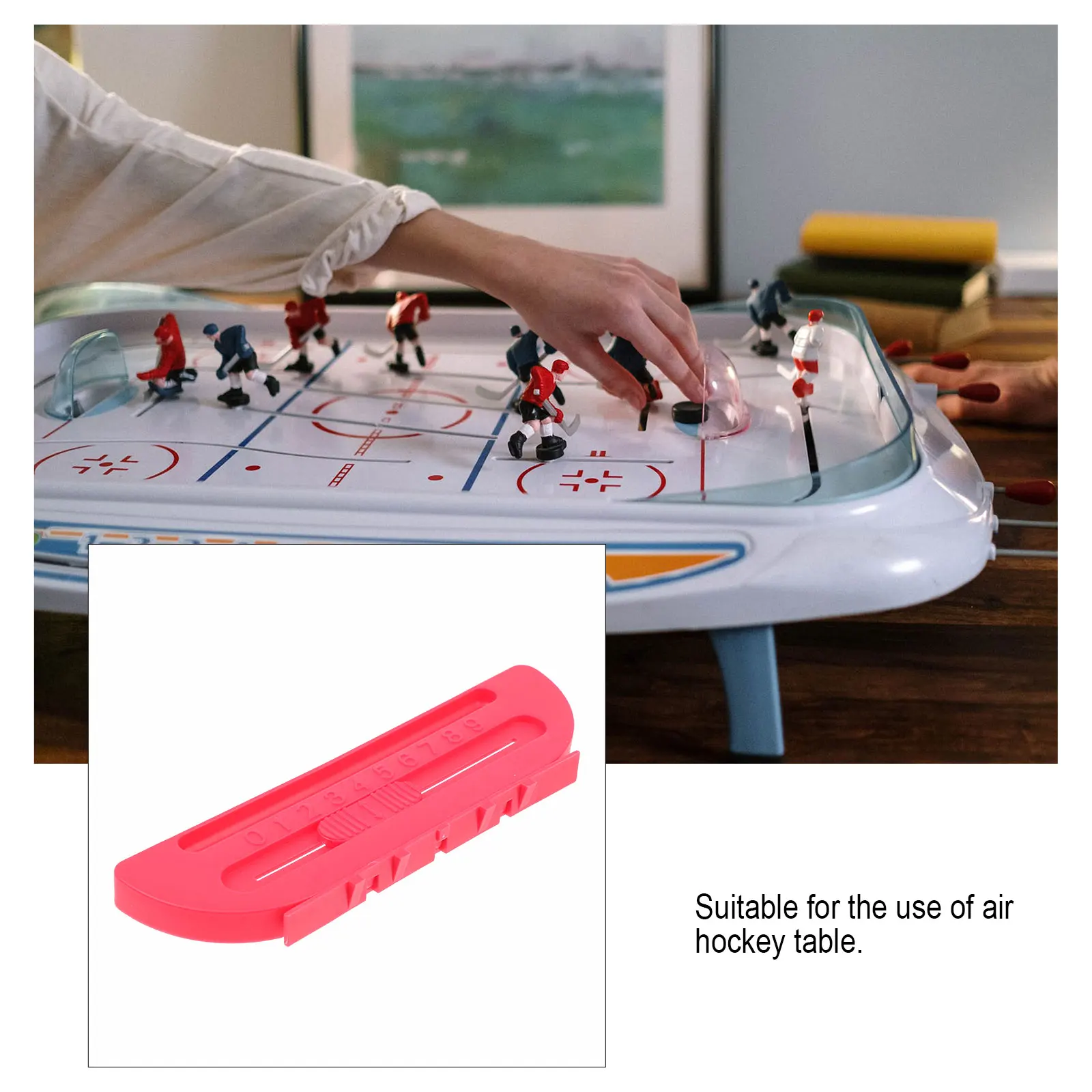 

2Pcs Air Hockey Table Accessories Versatile Scoring Markers for Children Activities Multipurpose Scorekeeping Clip Red