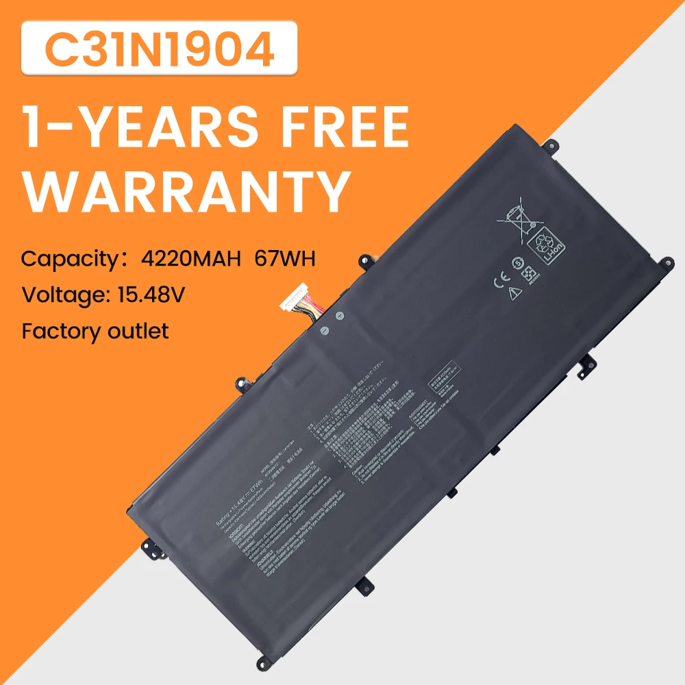 C31N1904 C31N1904-1 Laptop Battery for ASUS ZenBook 14 UX425UA UM425IA UX425EA UX425JA BX325JA UX325EA UX325JA UX363EA